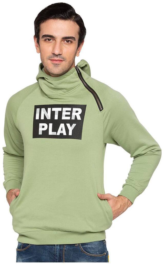 Status Quo Men Green Hooded Hoodie