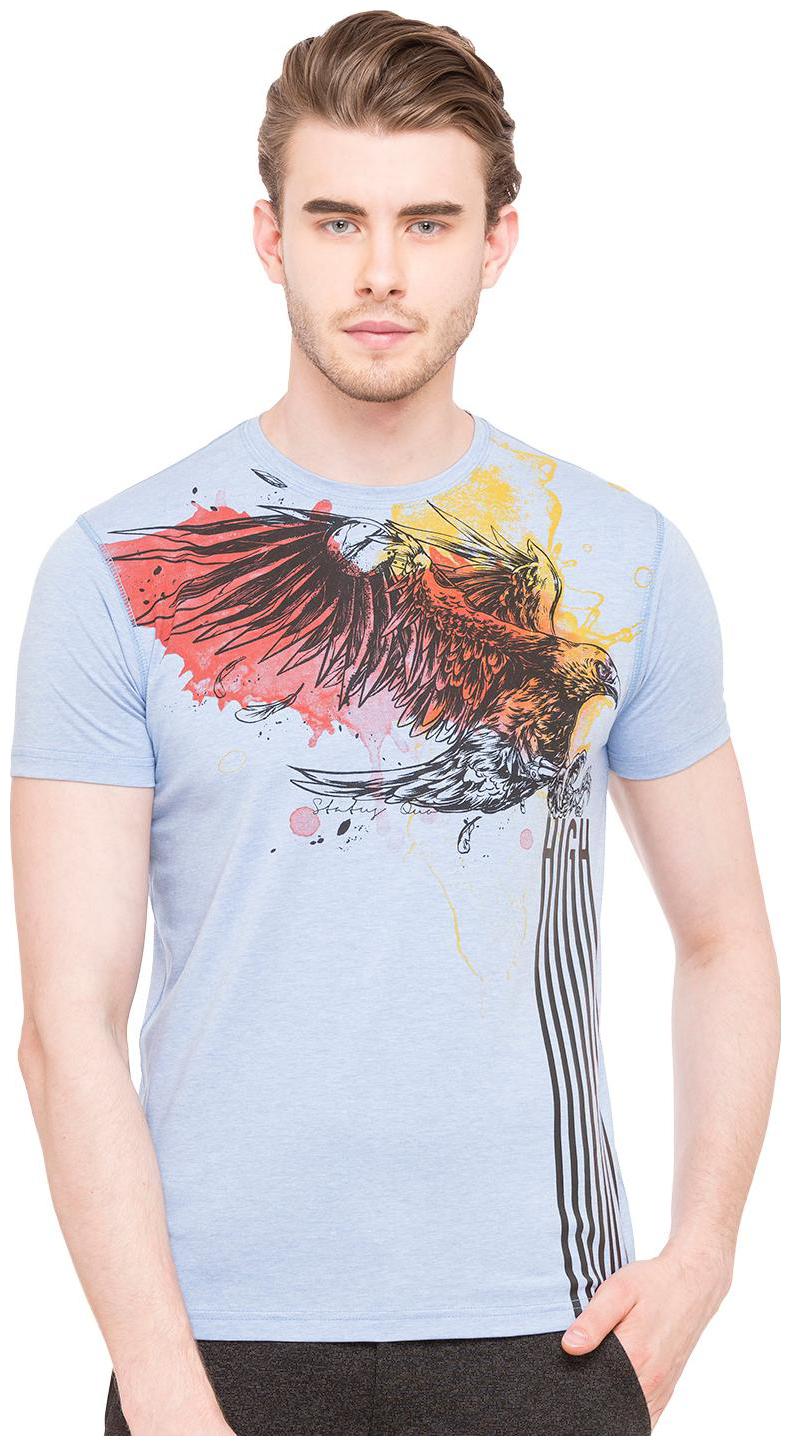 

Status Quo Men Blue Slim fit Cotton Round neck T-Shirt - Pack Of 1