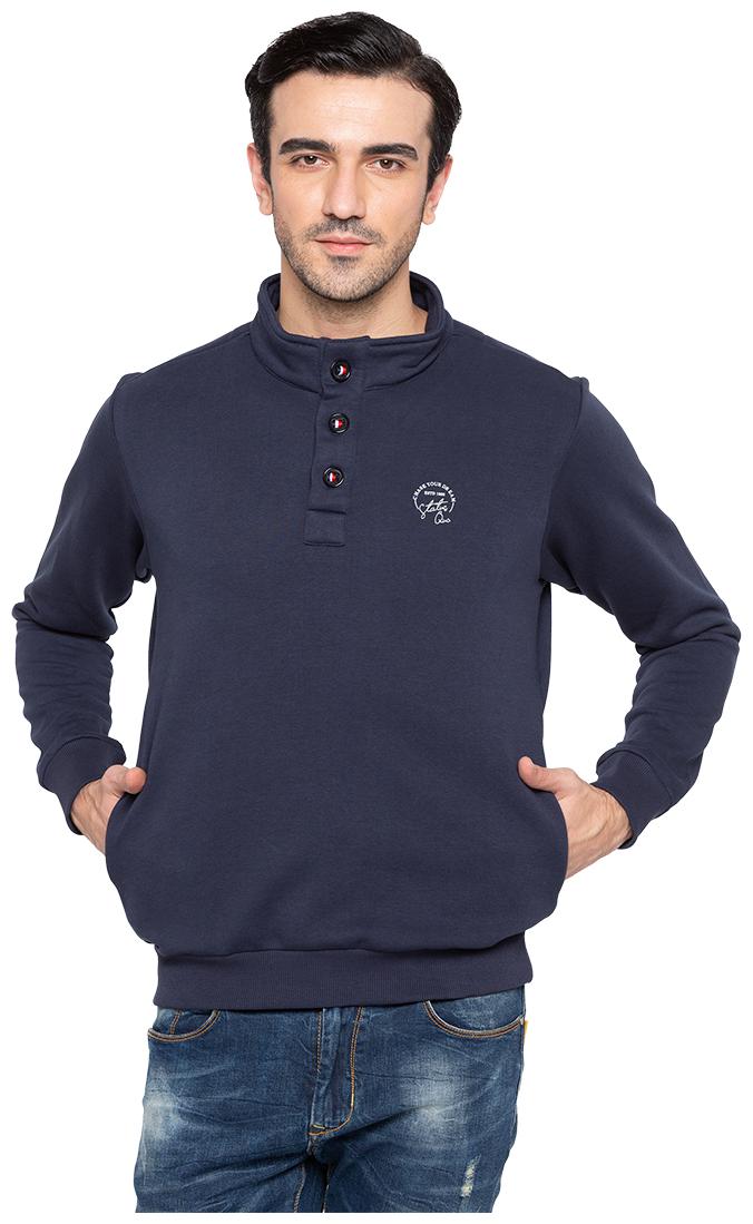

Status Quo Mens Navy Blue Slim Fit Sweatshirt