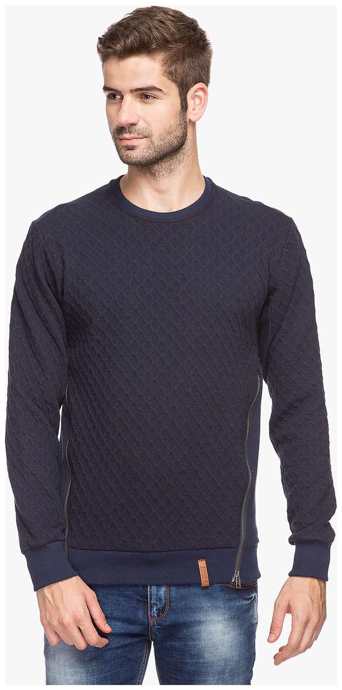 

Status Quo Mens Navy Blue Slim Fit Sweatshirt