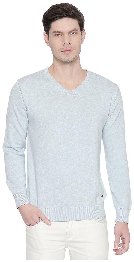 

Status Quo Men Blue V neck Pullover