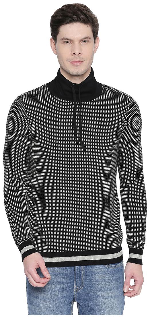 

Status Quo Men Black High neck Pullover