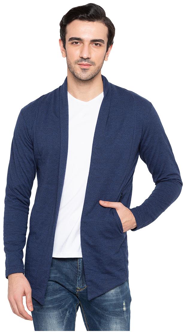 

Status Quo Men Blue Solid Quilted jacket