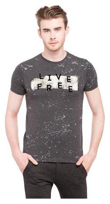 

Status Quo Mens Anthra Grey Slim Fit Tshirts
