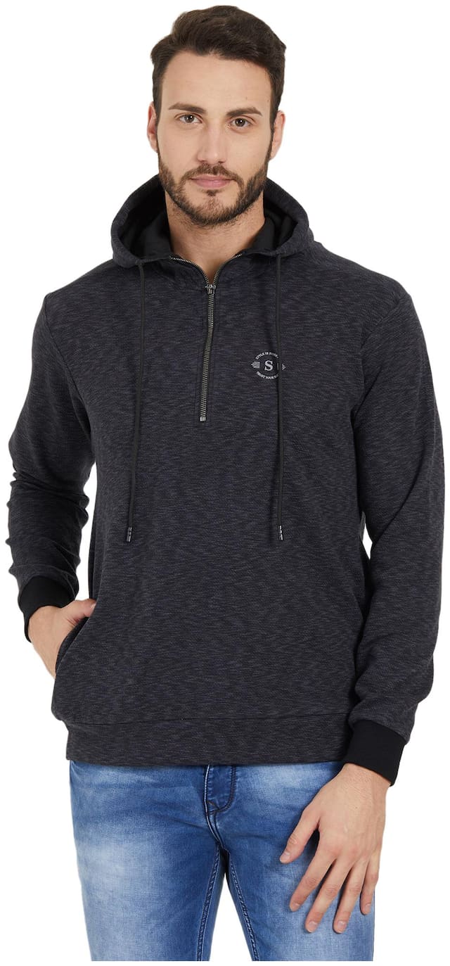 Status Quo Men Black Hooded Hoodie