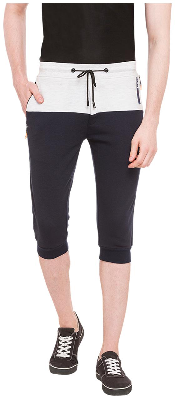 

Status Quo Mens Navy Blue Slim Fit Mid Rise Shorts