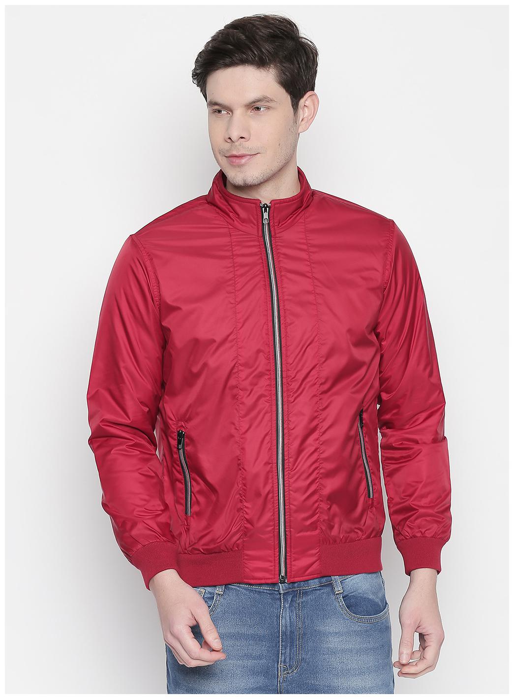

Status Quo Men Red Solid Quilted jacket