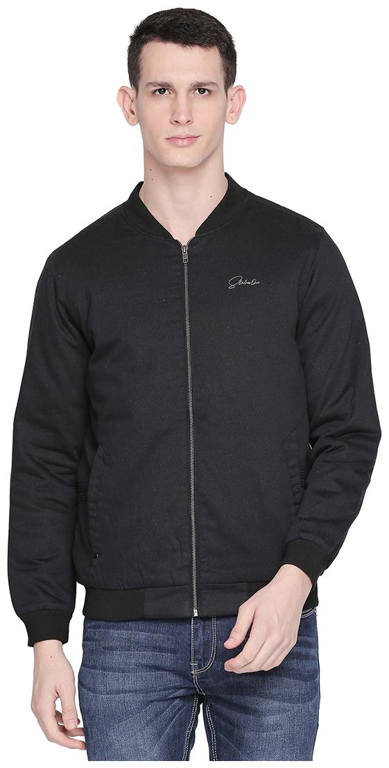 

Status Quo Men Black Solid Quilted jacket