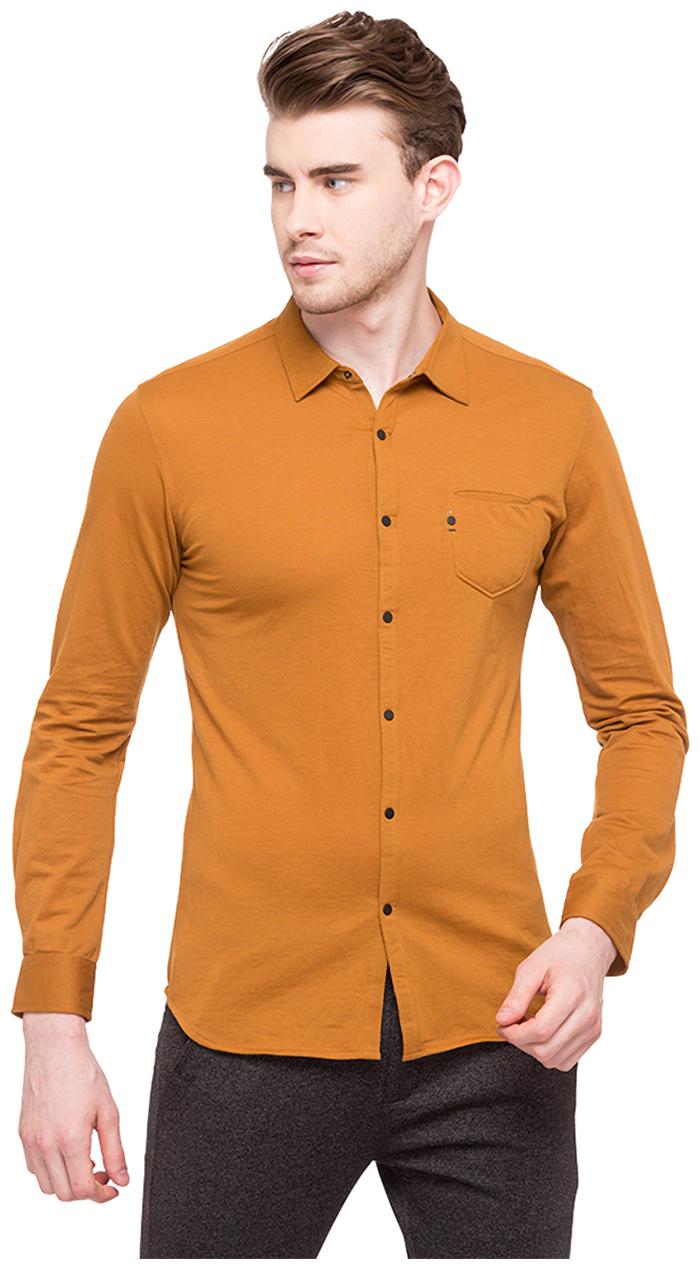 

Status Quo Men Brown Solid Slim Fit Casual Shirt