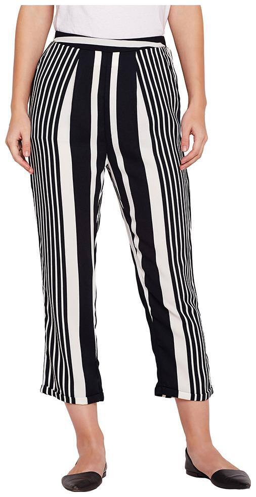 Striped Ally Fashion Defining Cropped Pant