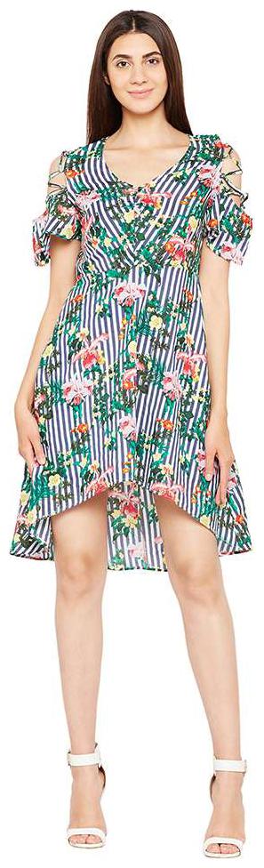 

Oxolloxo Multi Floral Flared dress Blouson dress