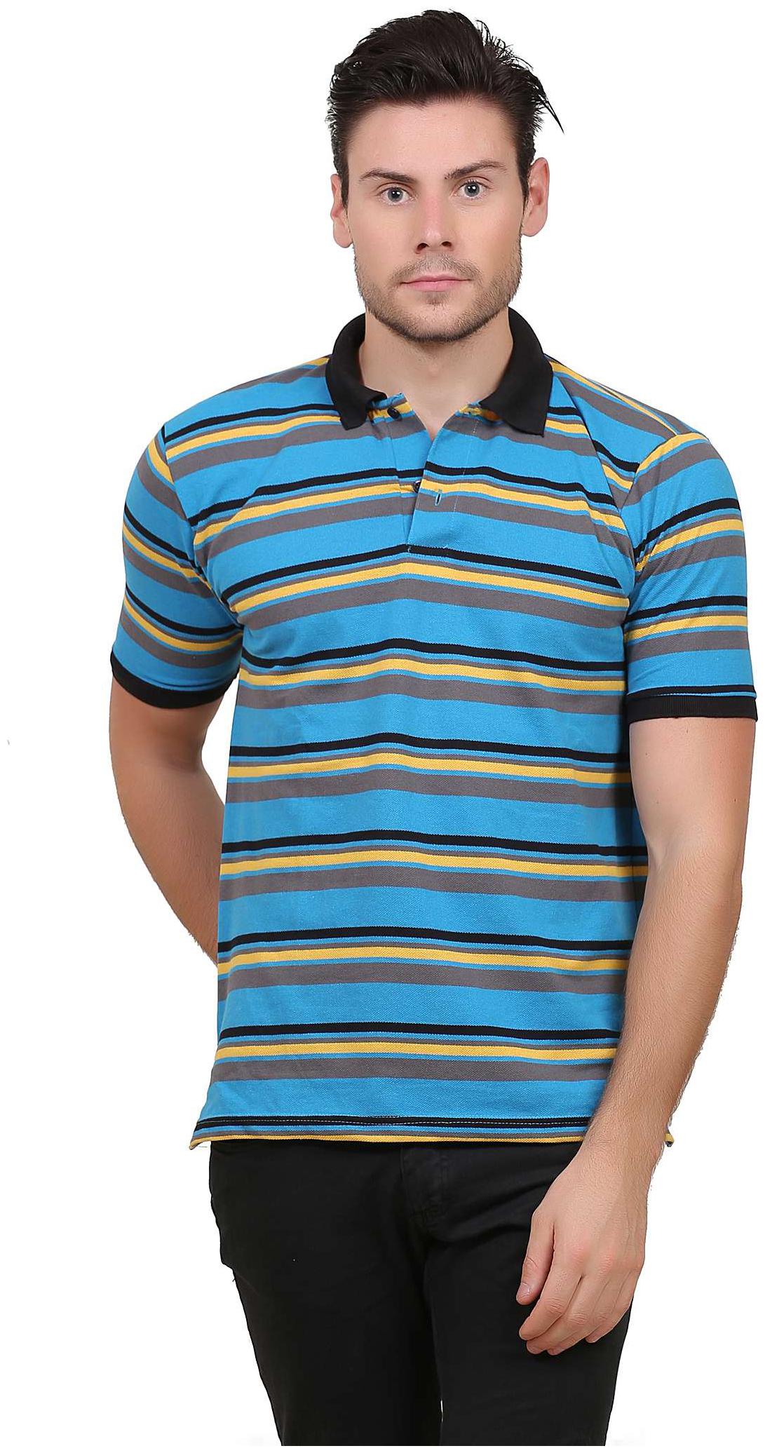 

ZEOLIX Men Blue Regular fit Cotton Polo collar T-Shirt - Pack Of 1