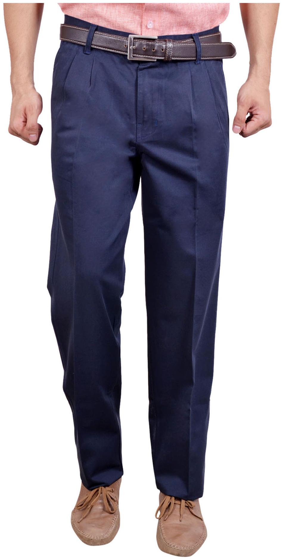 

Studio Nexx Men Solid Regular Fit Formal Trouser - Blue
