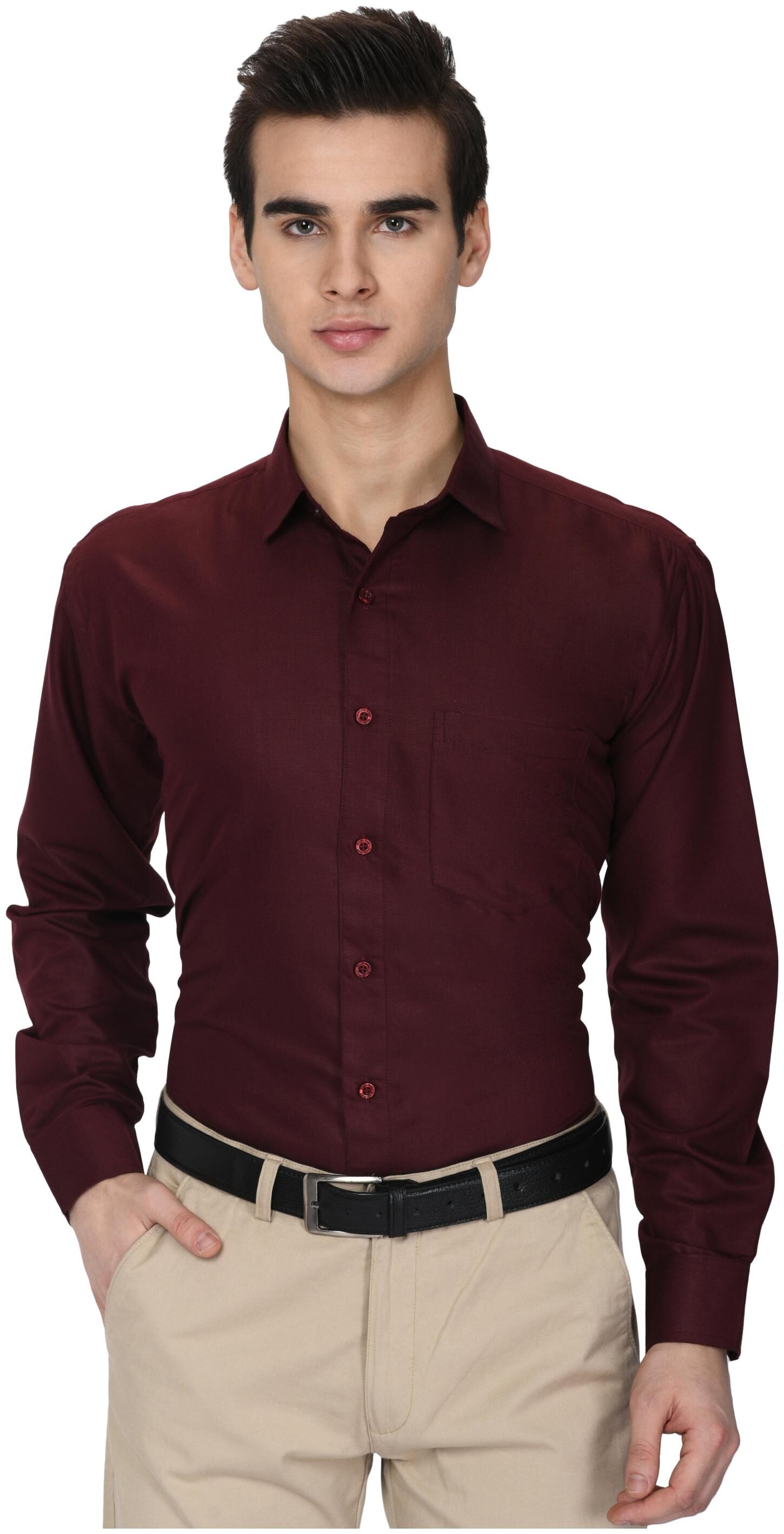 

Studio Nexx Men Slim fit Formal Shirt - Maroon