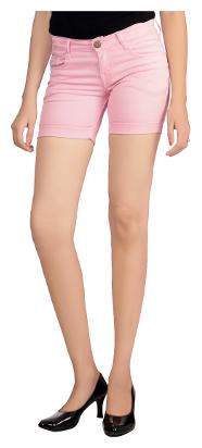 

Studio Nexx Women Geometric Denim capri - Pink