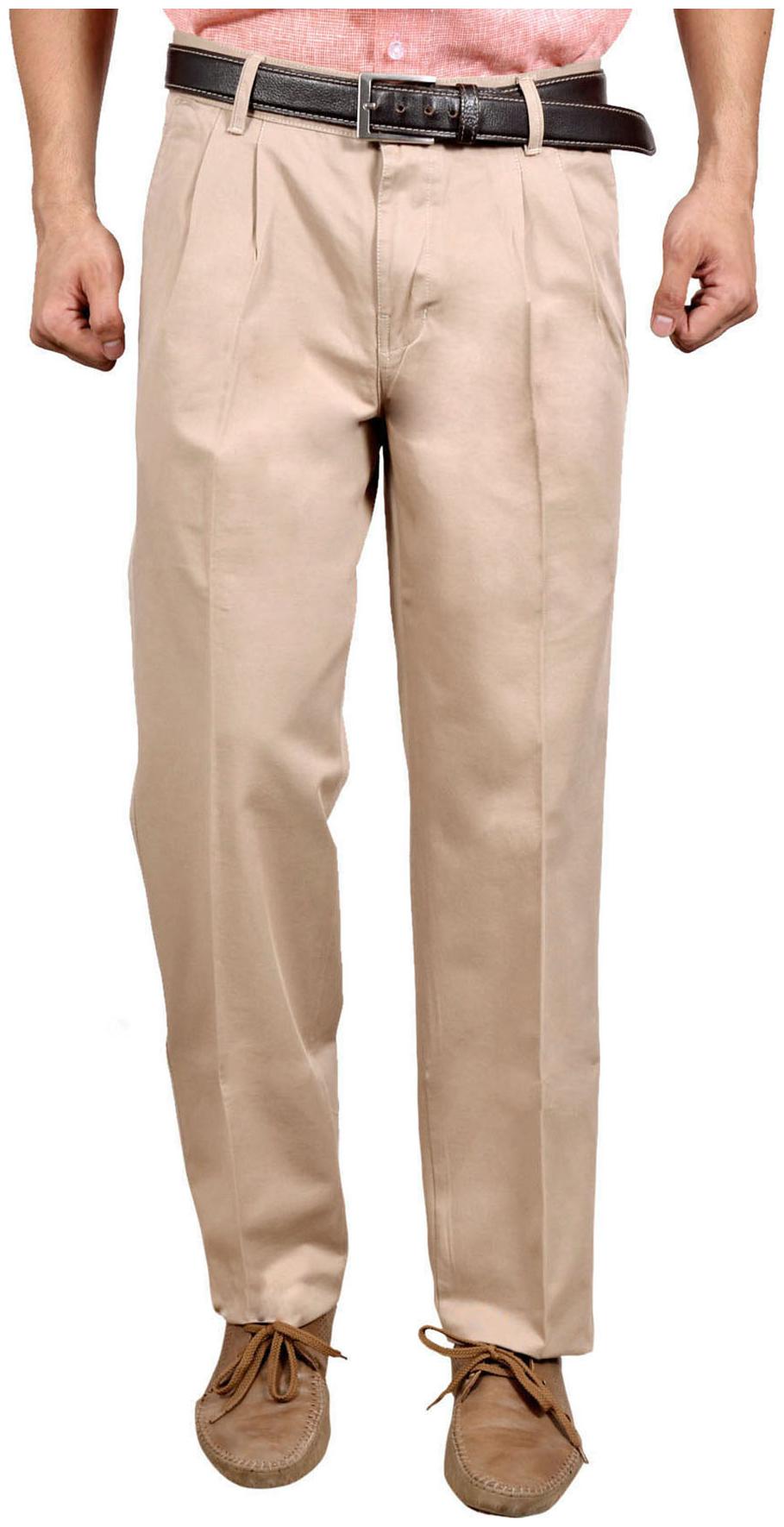 

Studio Nexx Men Solid Regular Fit Formal Trouser - Beige