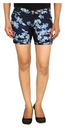 

Studio Nexx Women Geometric Denim capri - Blue