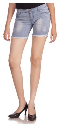 

Studio Nexx Women Geometric Denim capri - Blue