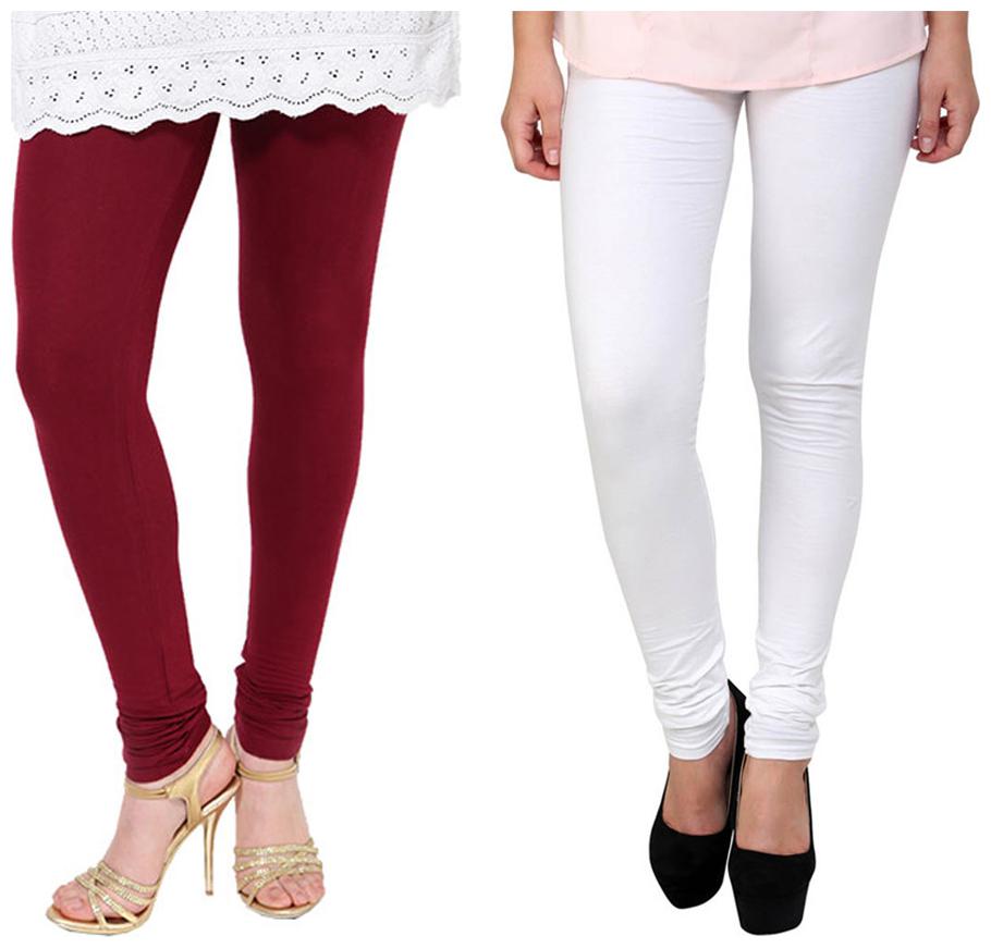 

Style IN Lycra Churidar - Red