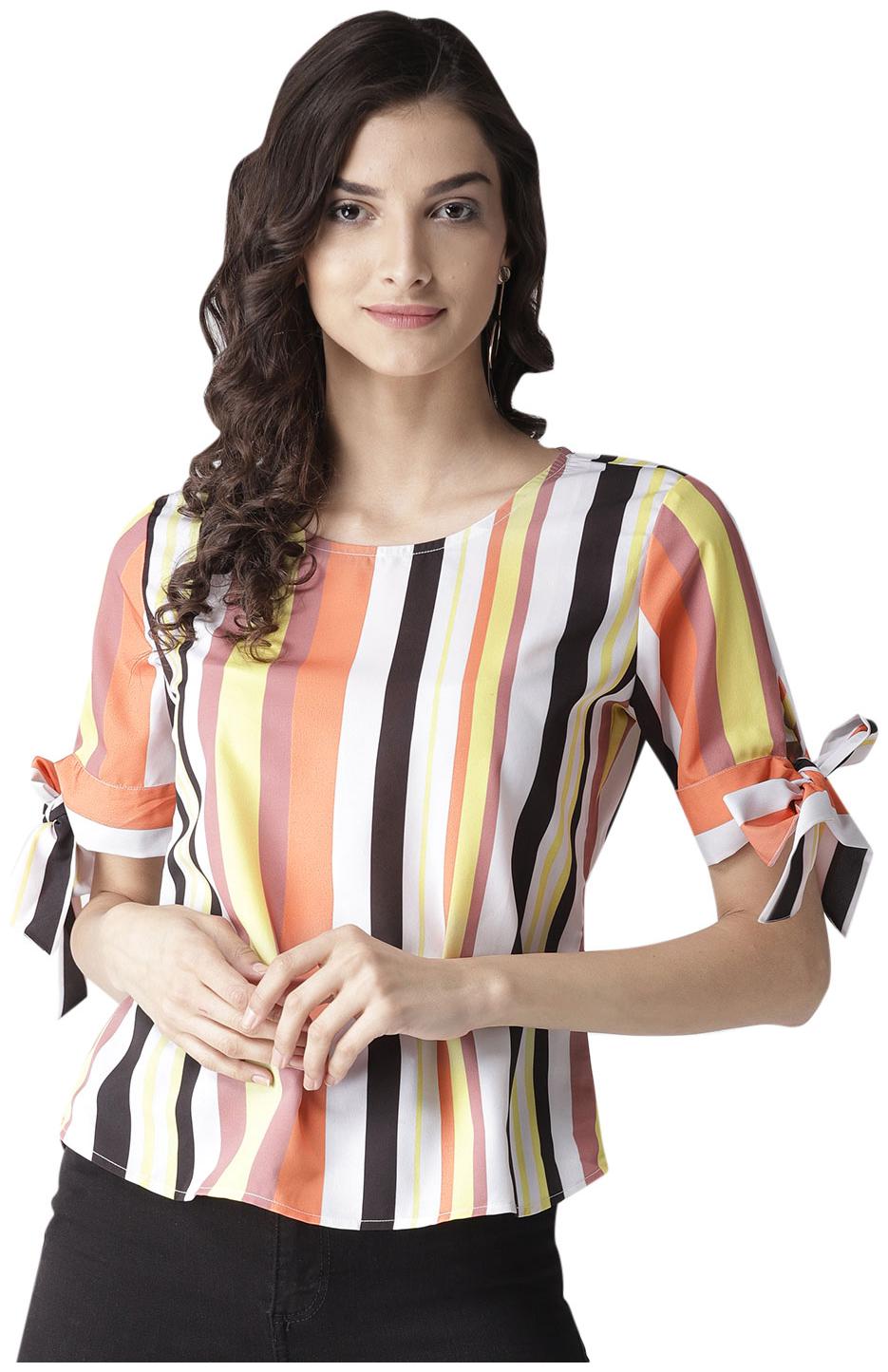 

Style Quotient Women Striped A-line top - Multi