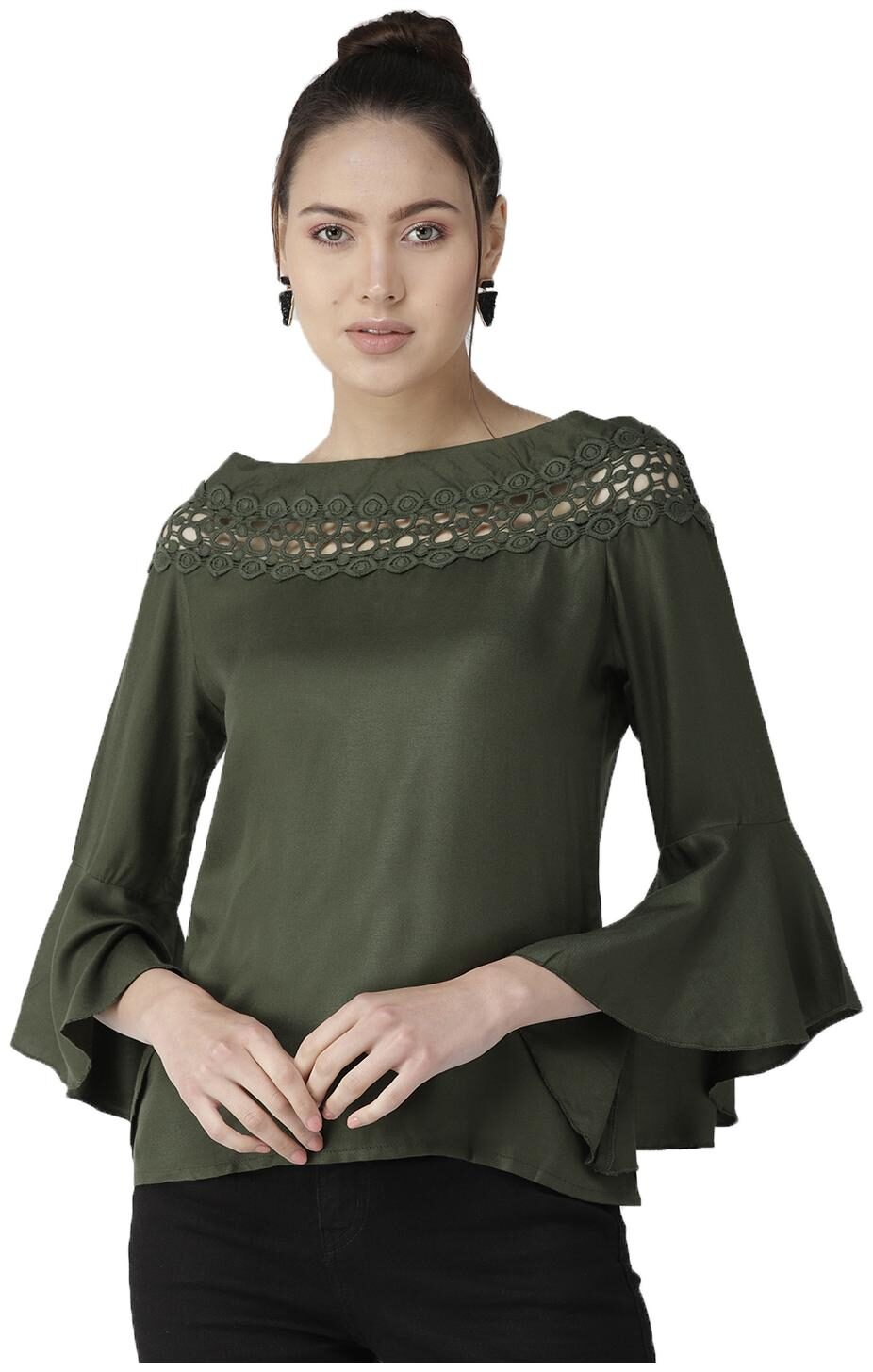 

Style Quotient Women Solid Regular top - Green