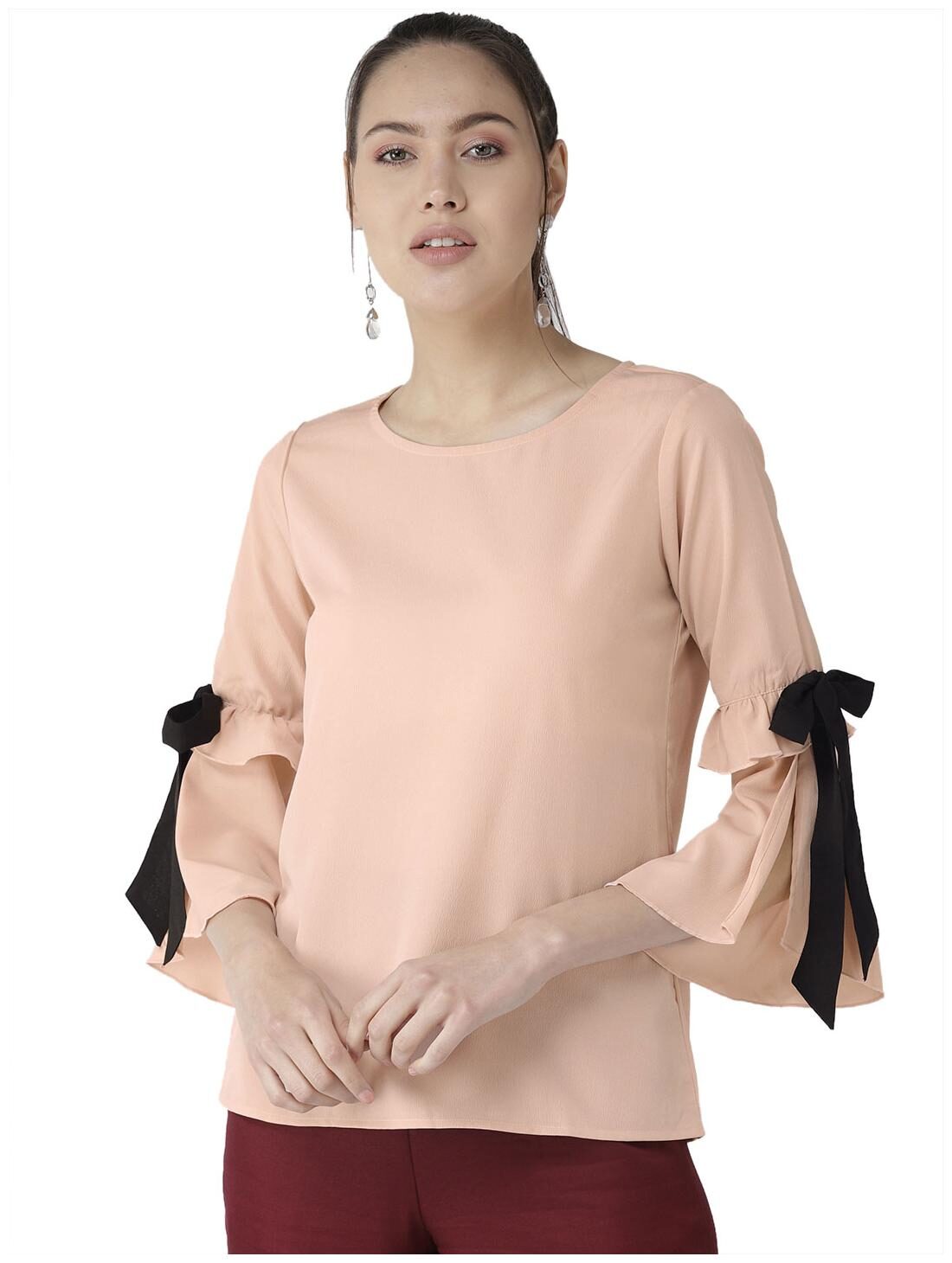 

Style Quotient Women Solid A-line top - Beige