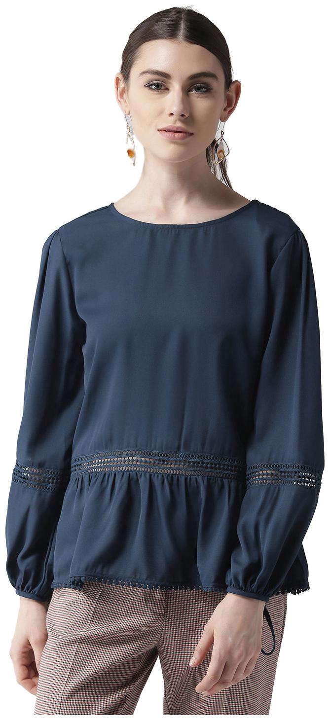 

Style Quotient Women Solid A-line top - Blue