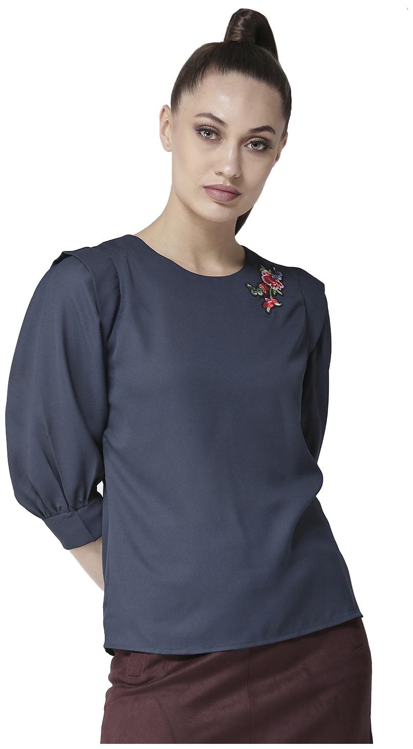 

Style Quotient Women Solid A-line top - Blue