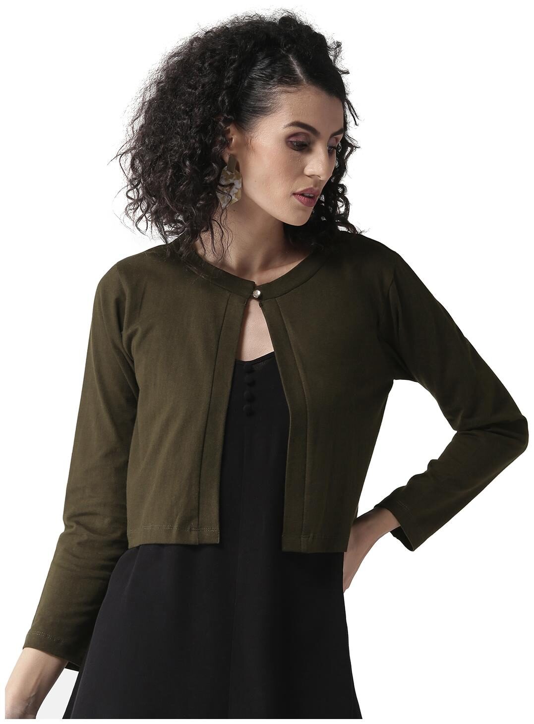 

Style Quotient Women Shrug - Green