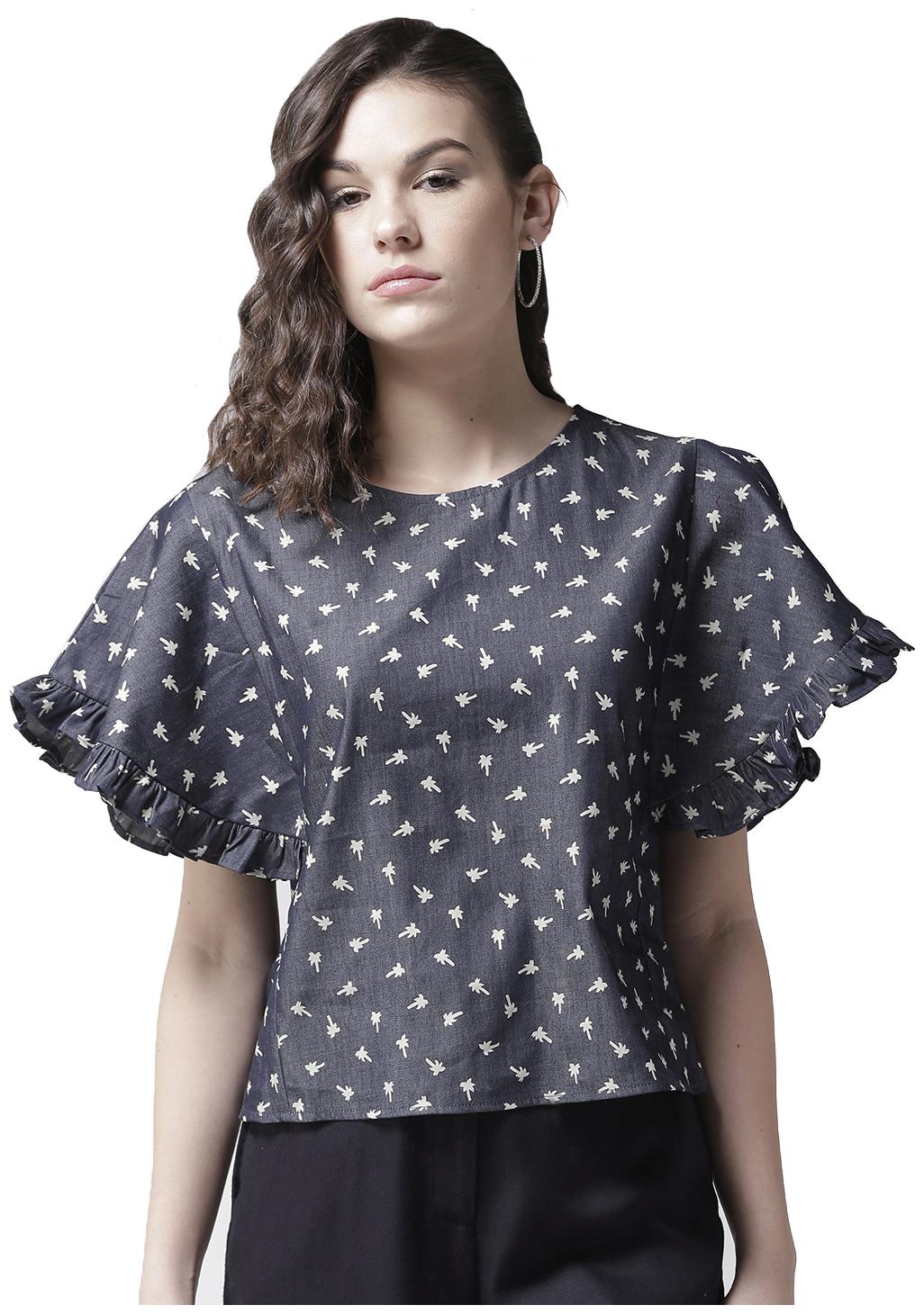 

Style Quotient Women Floral A-line top - Blue