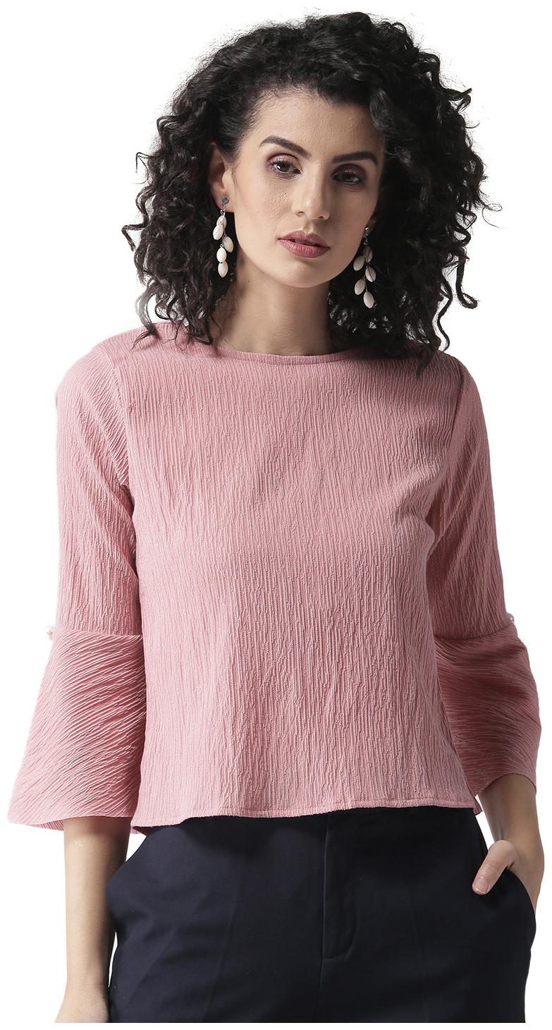 

Style Quotient Women Solid A-line top - Pink