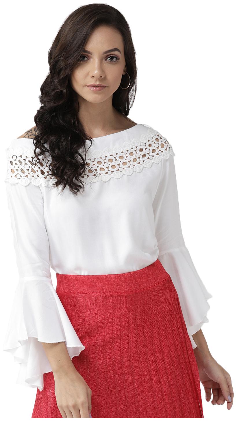 

Style Quotient Women Solid Regular top - White