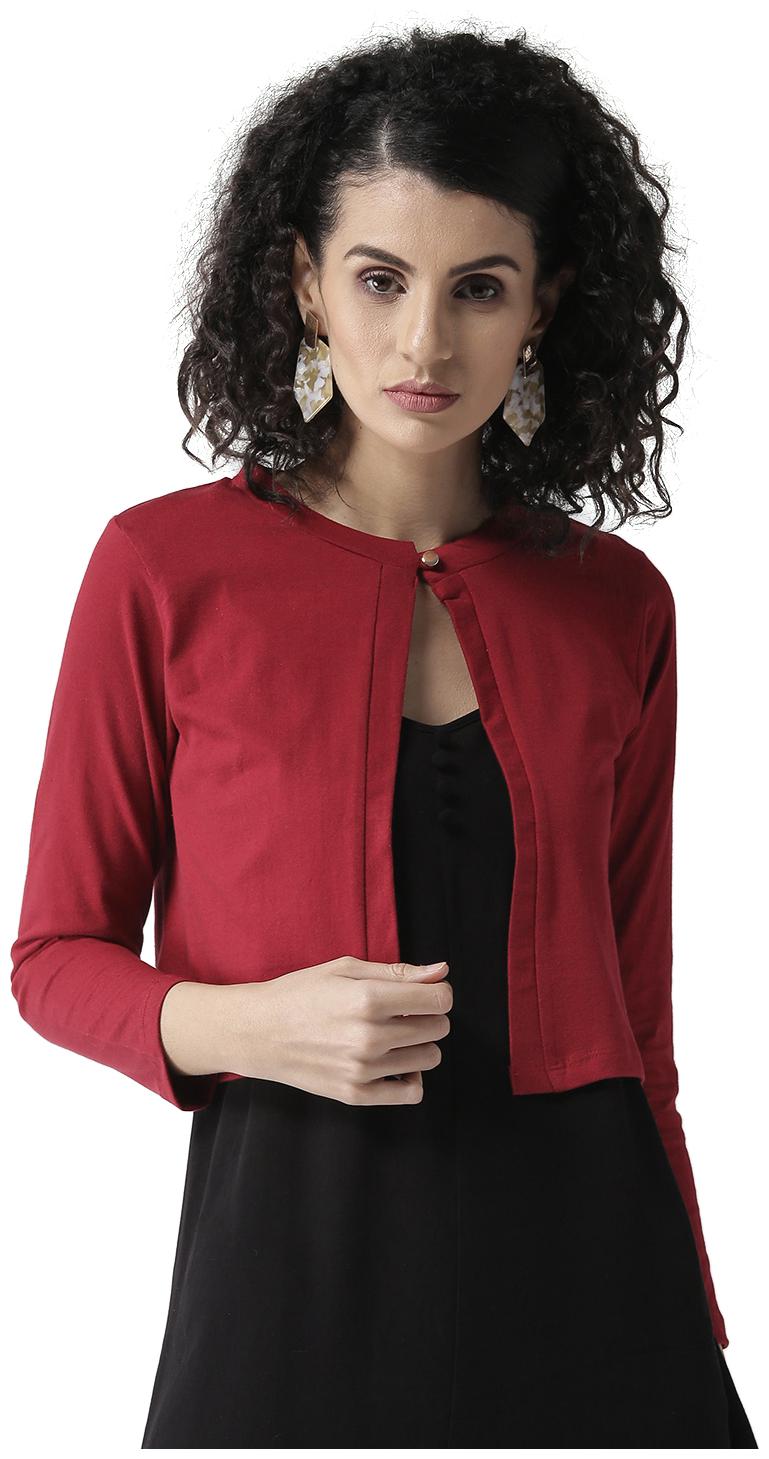 

Style Quotient Women Shrug - Maroon