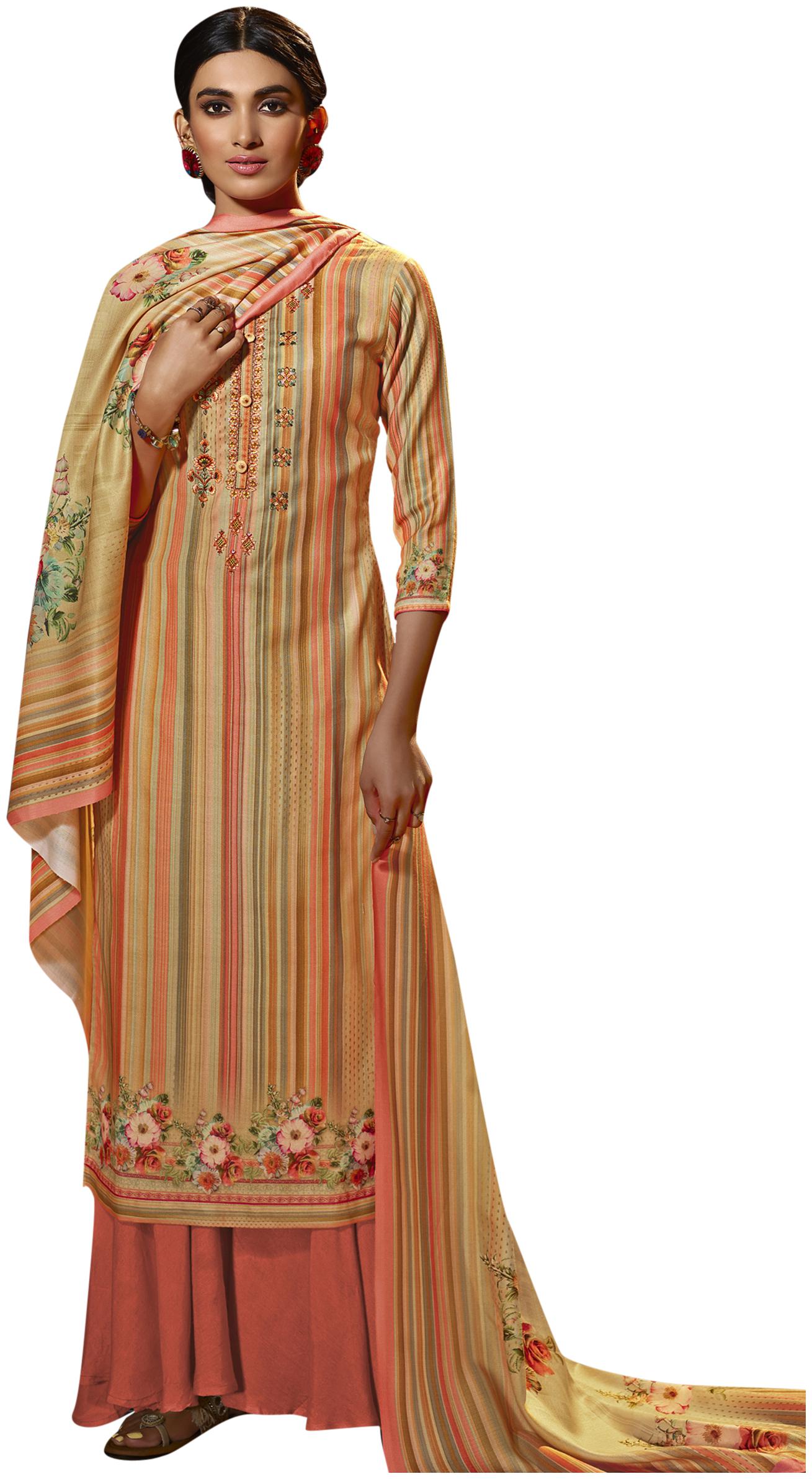 

Stylee Lifestyle Multi Unstitched Kurta with bottom dupatta With dupatta Dress Material