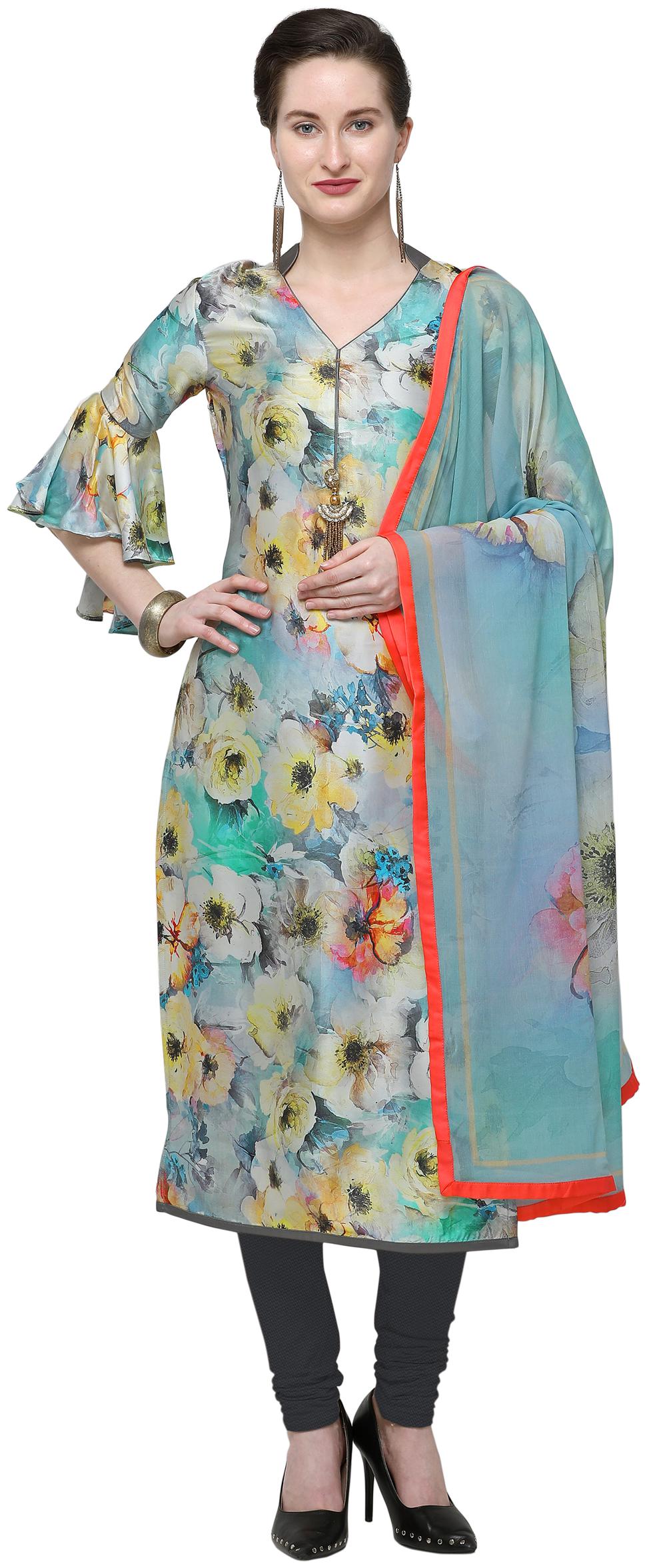 

Stylee Lifestyle Multi Satin Printed Dress Material