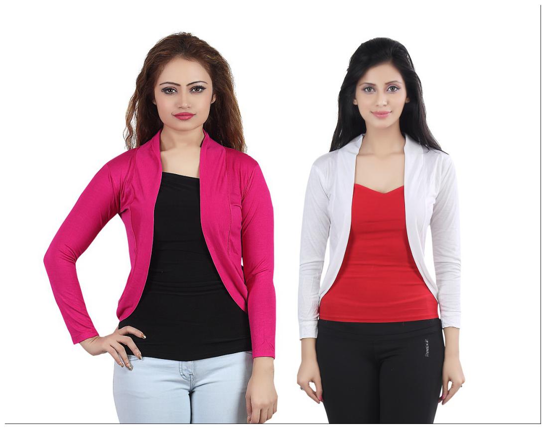 

Bfly Women Shrug - White