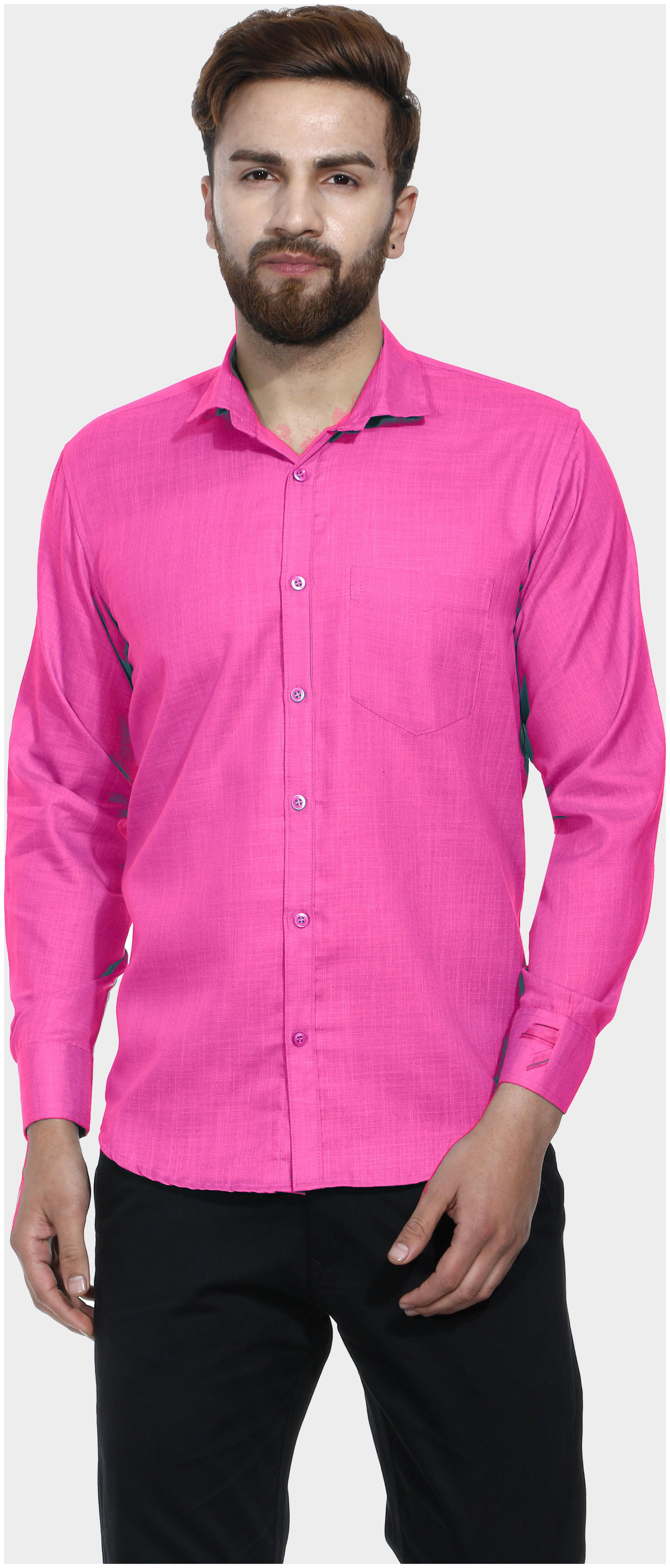 

Chrome Coral Men Regular fit Formal Shirt - Pink