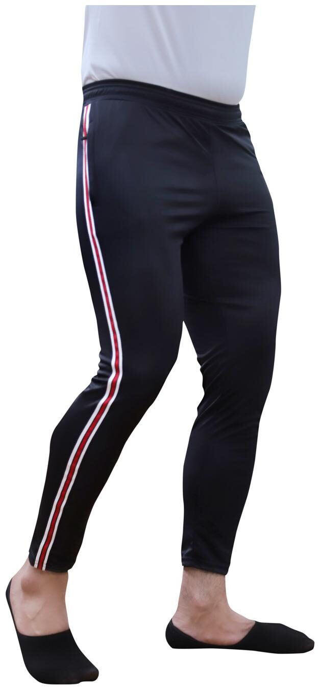 

STYLISH TRACK PANTS WITH RED COTTON TAPE AT SIDES