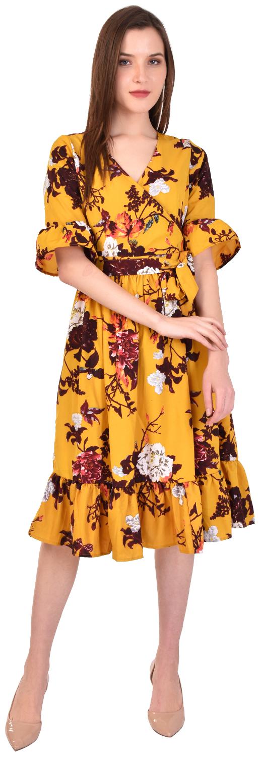 

Styllry Women Multi Crepe Floral Dress
