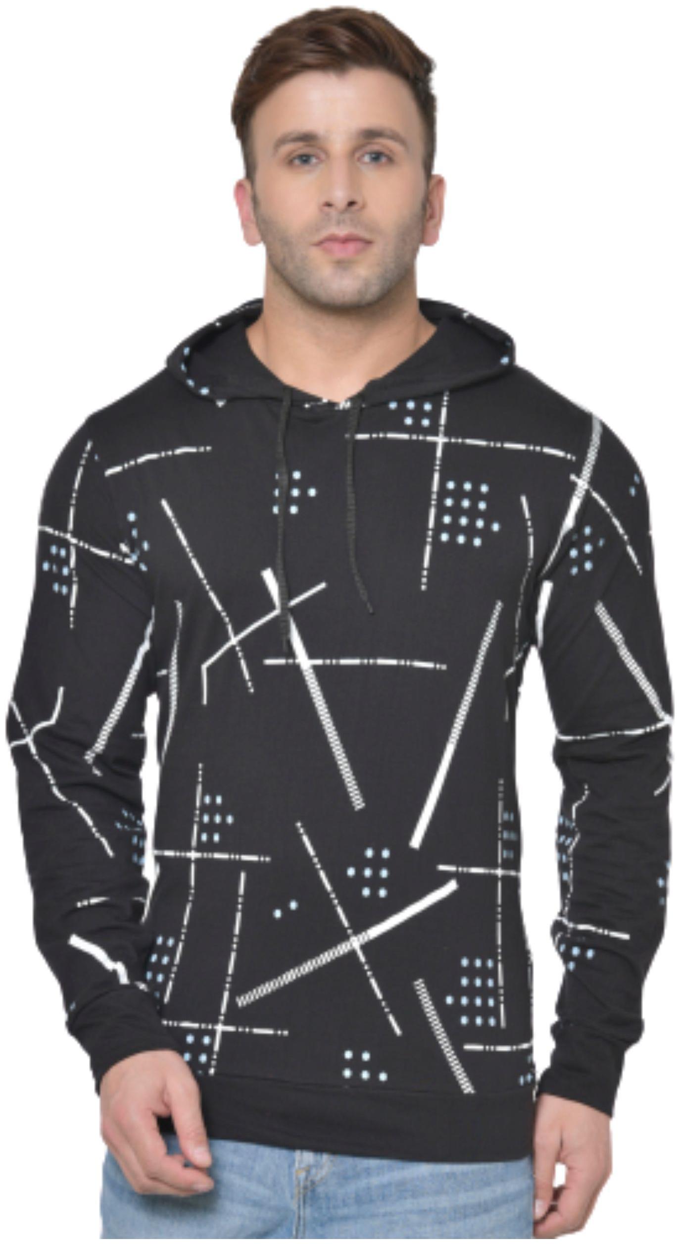 

Stylogue Men Black Regular fit Cotton Blend Hood T-Shirt - Pack Of 1