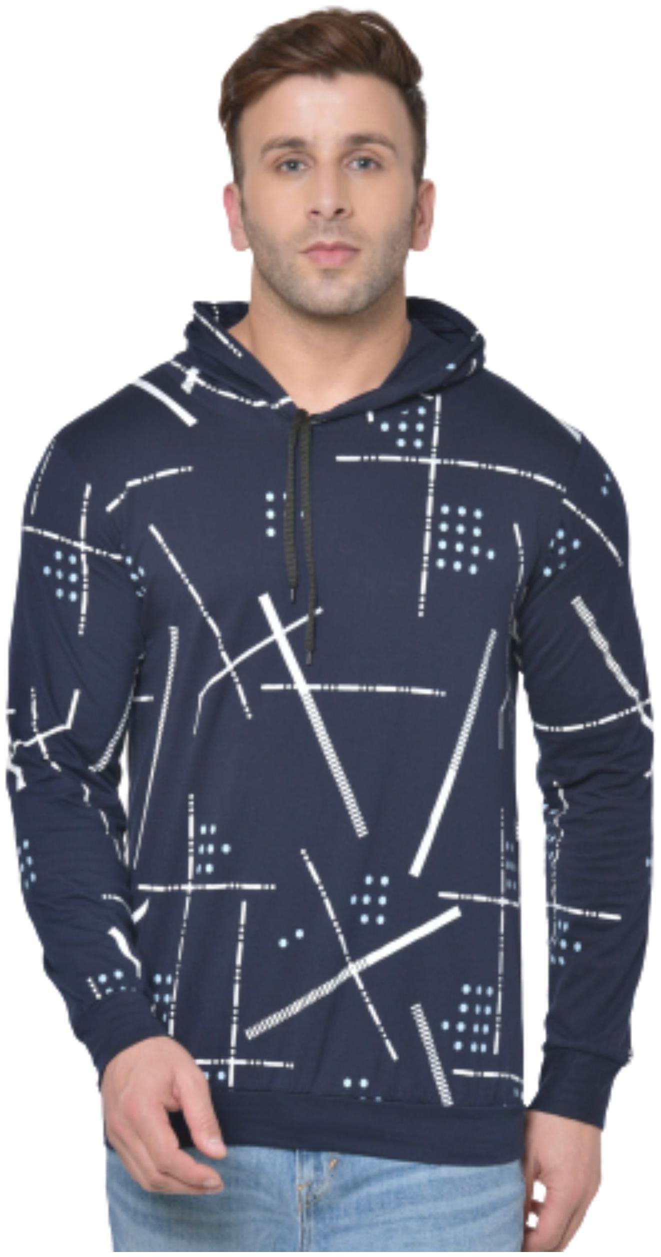 

Stylogue Men Blue Regular fit Cotton Blend Hood T-Shirt - Pack Of 1
