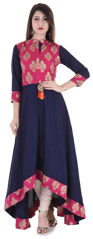 

Stylum Women Blue Solid Assymetrical Kurta