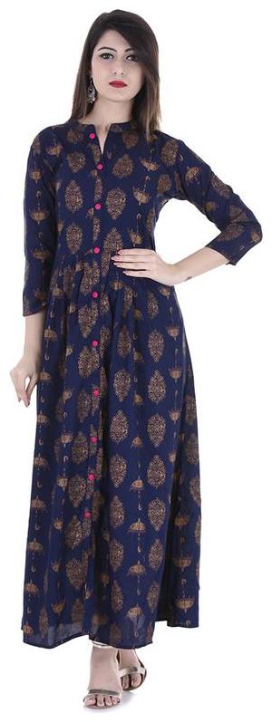 

Stylum Solid Umbrella Printed Women Kurti
