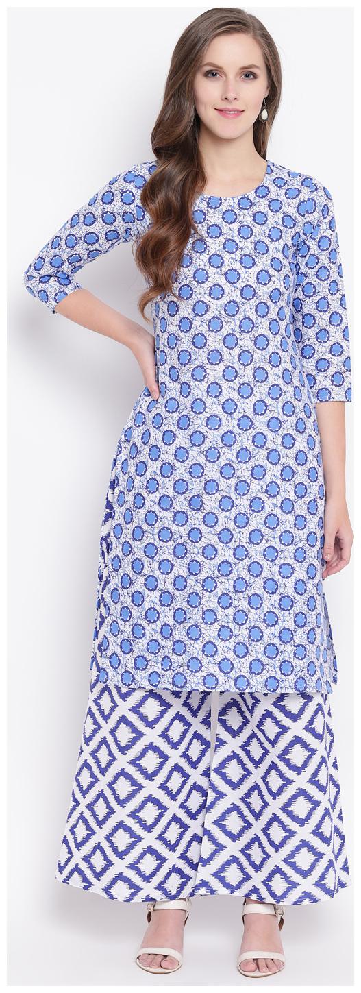 

Stylum Women Multi Printed Straight Kurta With Palazzo