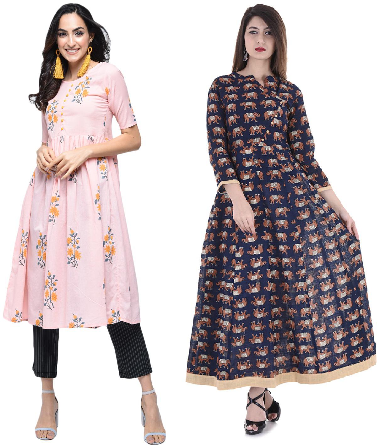 

Stylum Women Casual Cotton Printed Kurta Combo