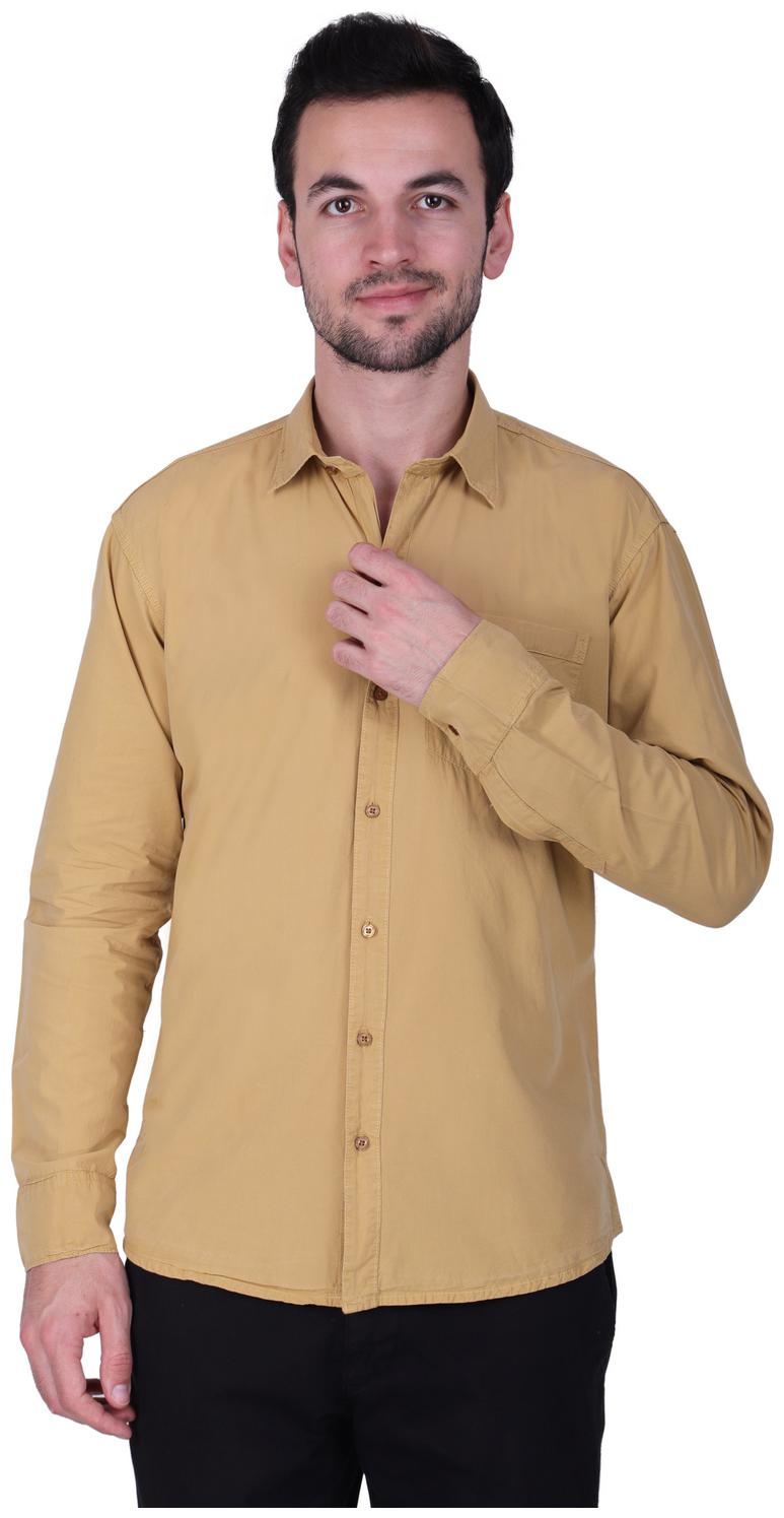 

Sublime Men Beige Solid Regular Fit Casual Shirt