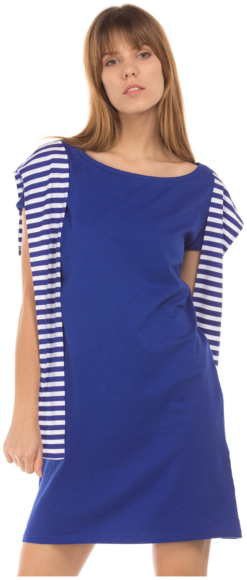

SUGR Blue Solid T shirt dress