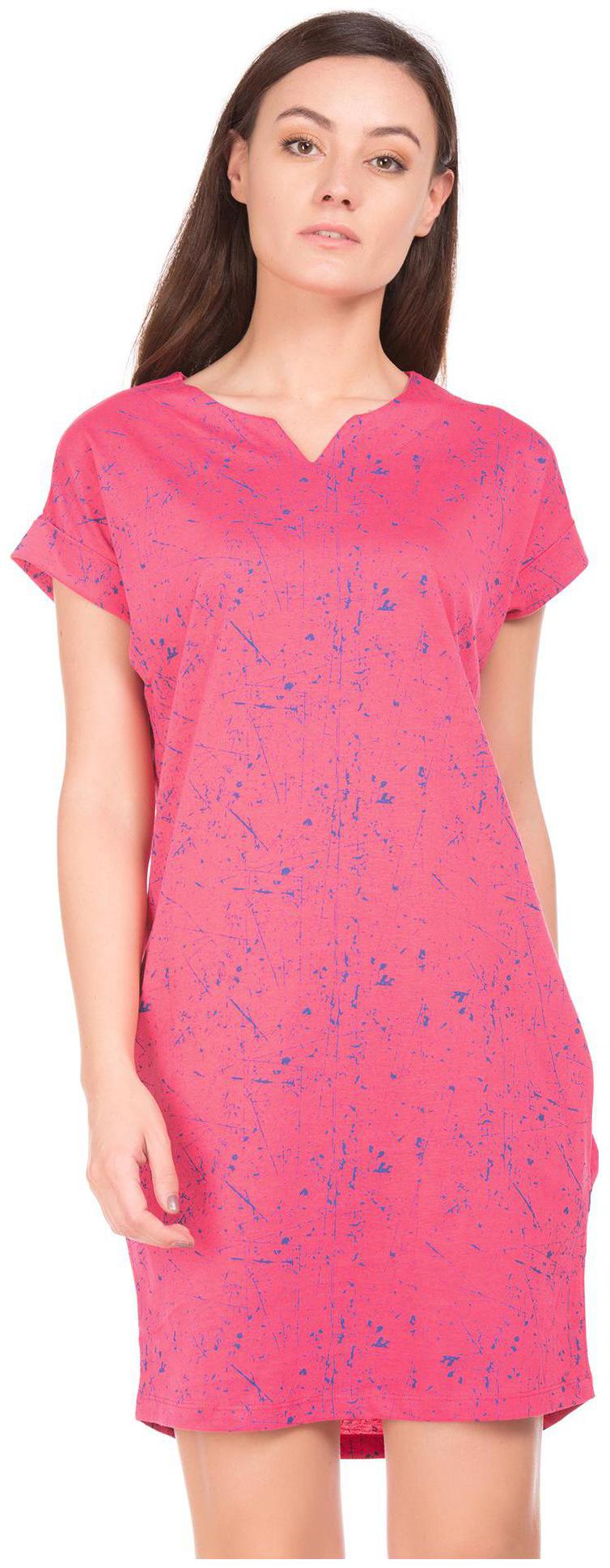 

SUGR Pink Printed T shirt dress
