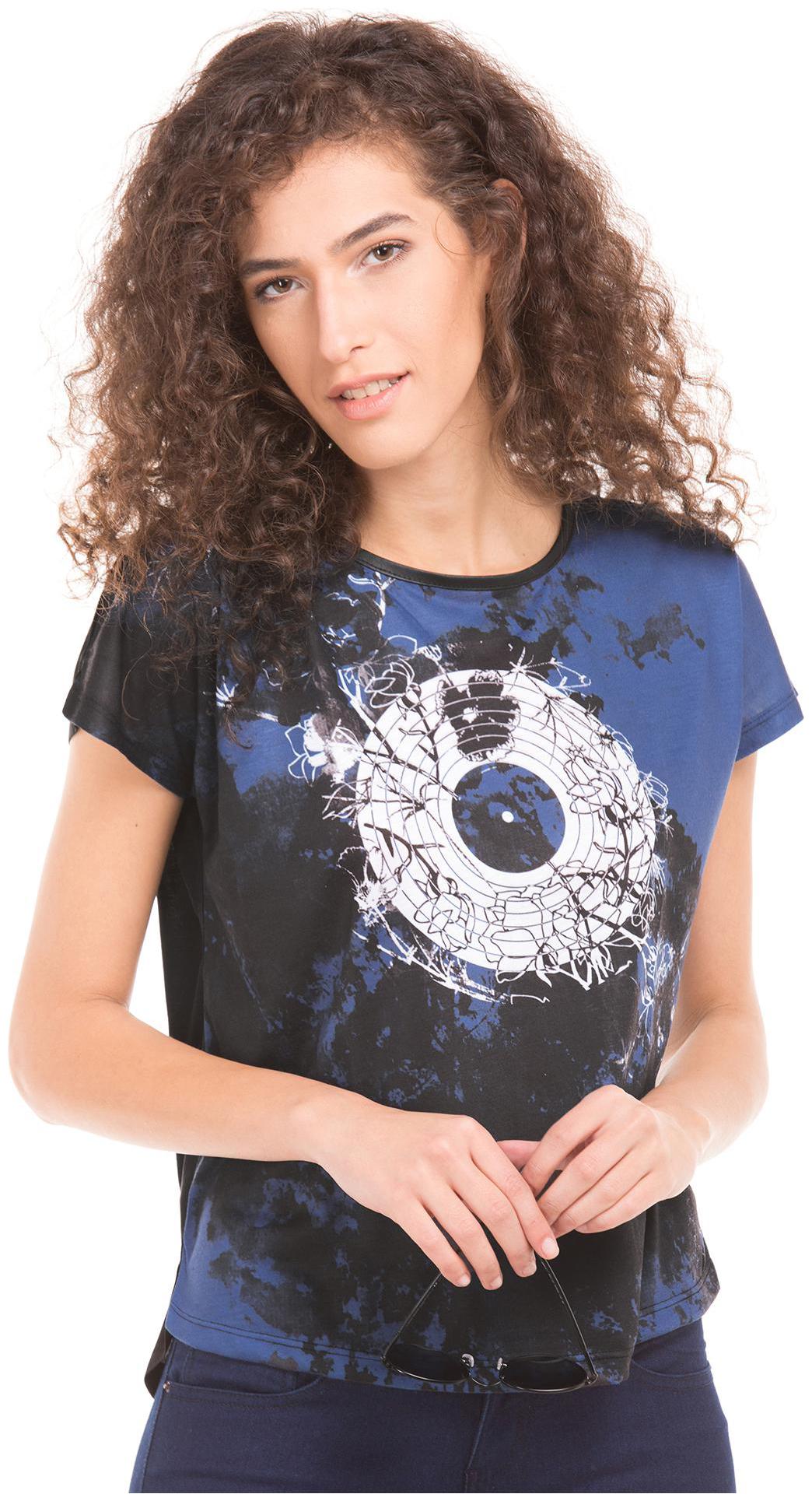 

SUGR Women Printed Regular top - Black