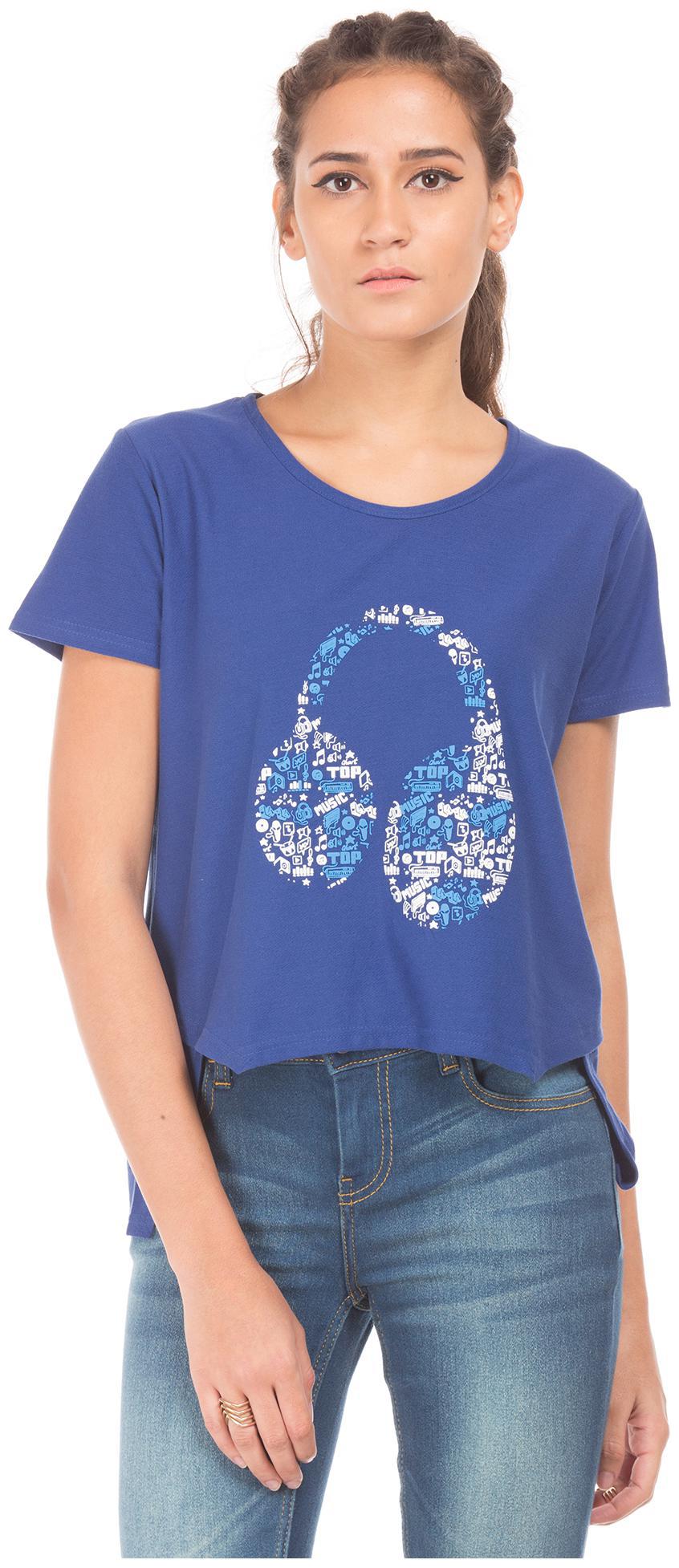 

SUGR Women Printed Regular top - Blue